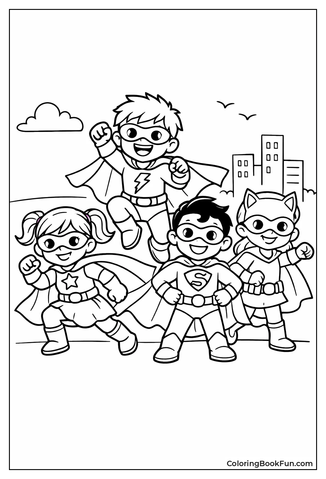 Superhero Kids Team Up