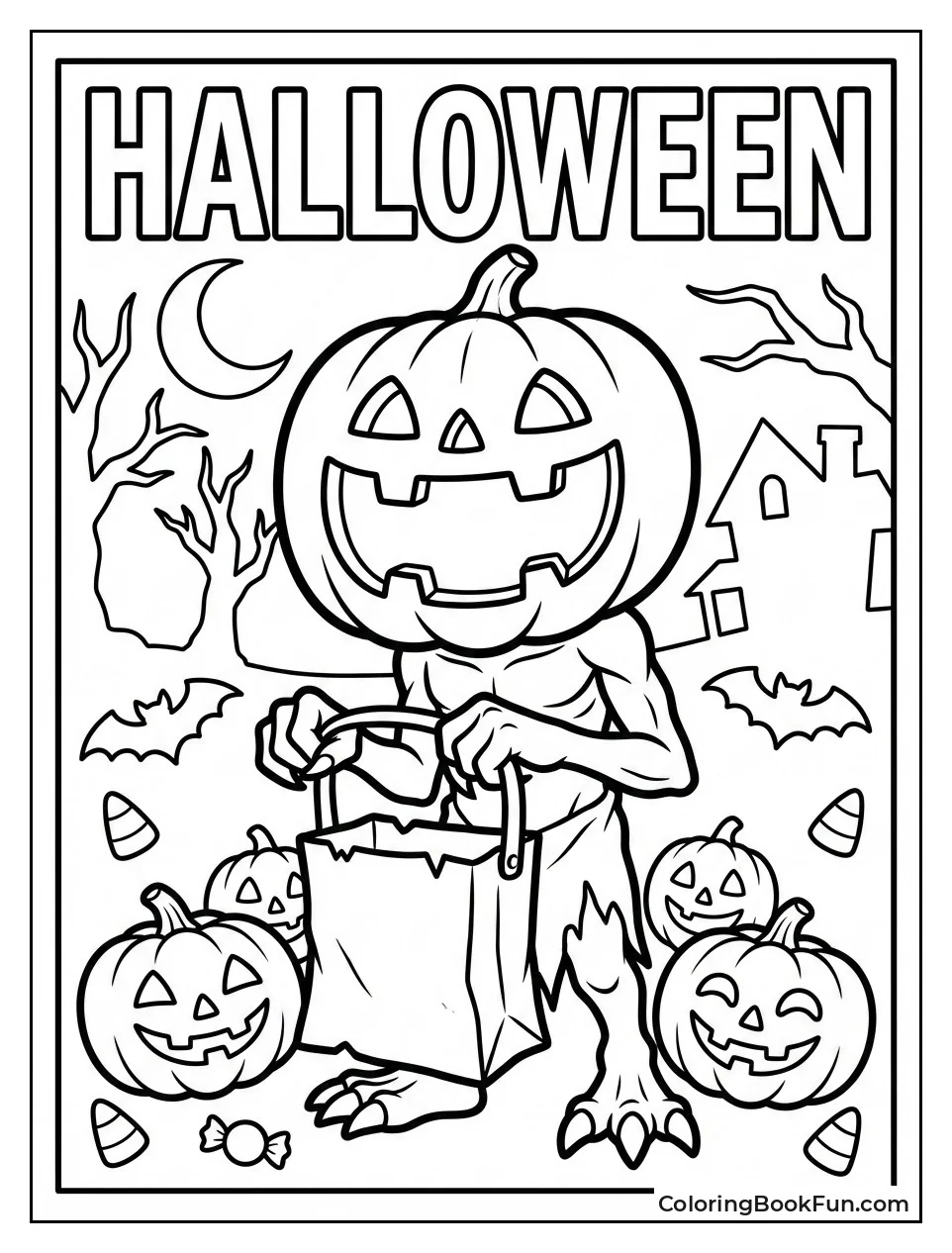 Halloween Demogorgon Carves Pumpkin