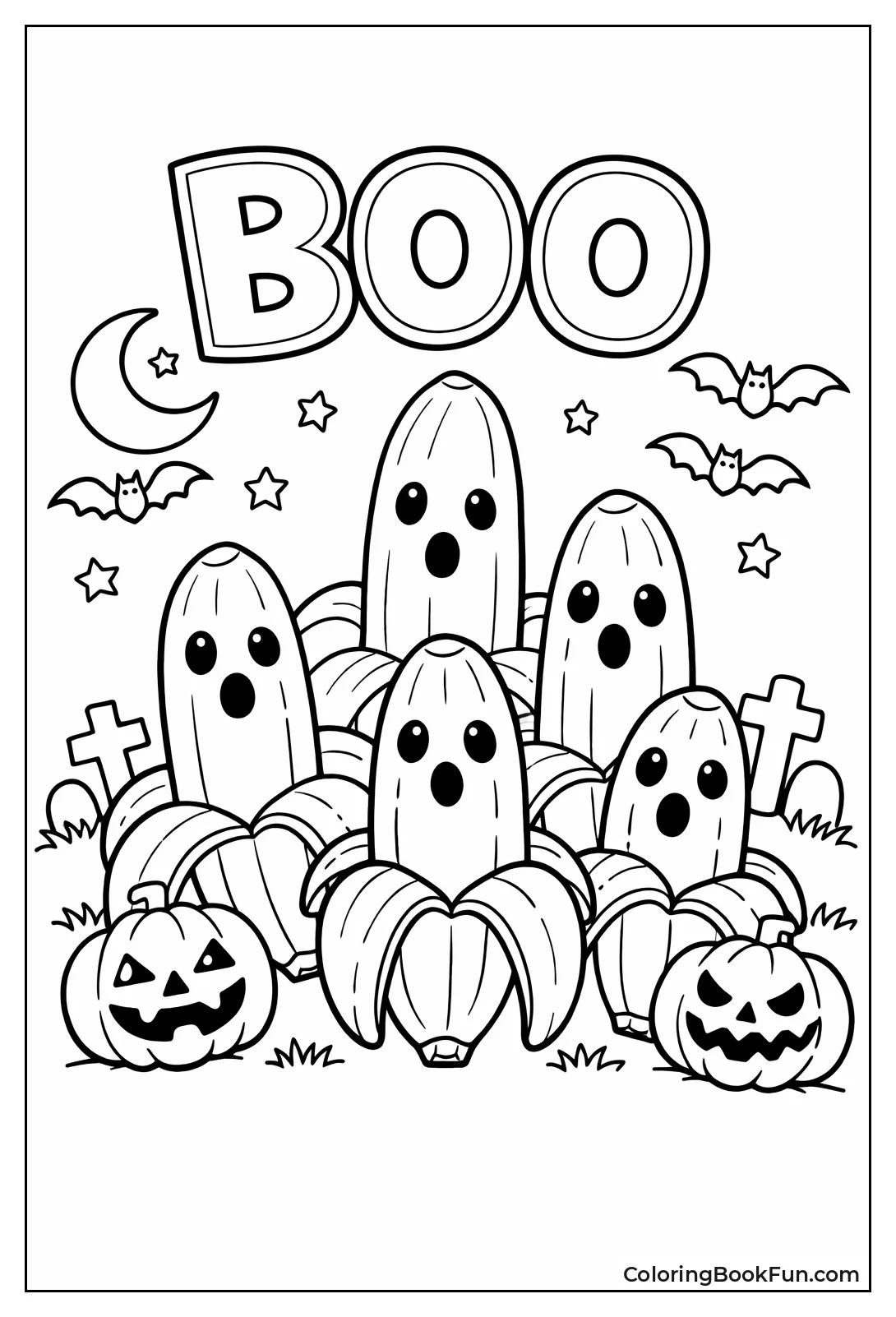Ghost Bananas for Halloween