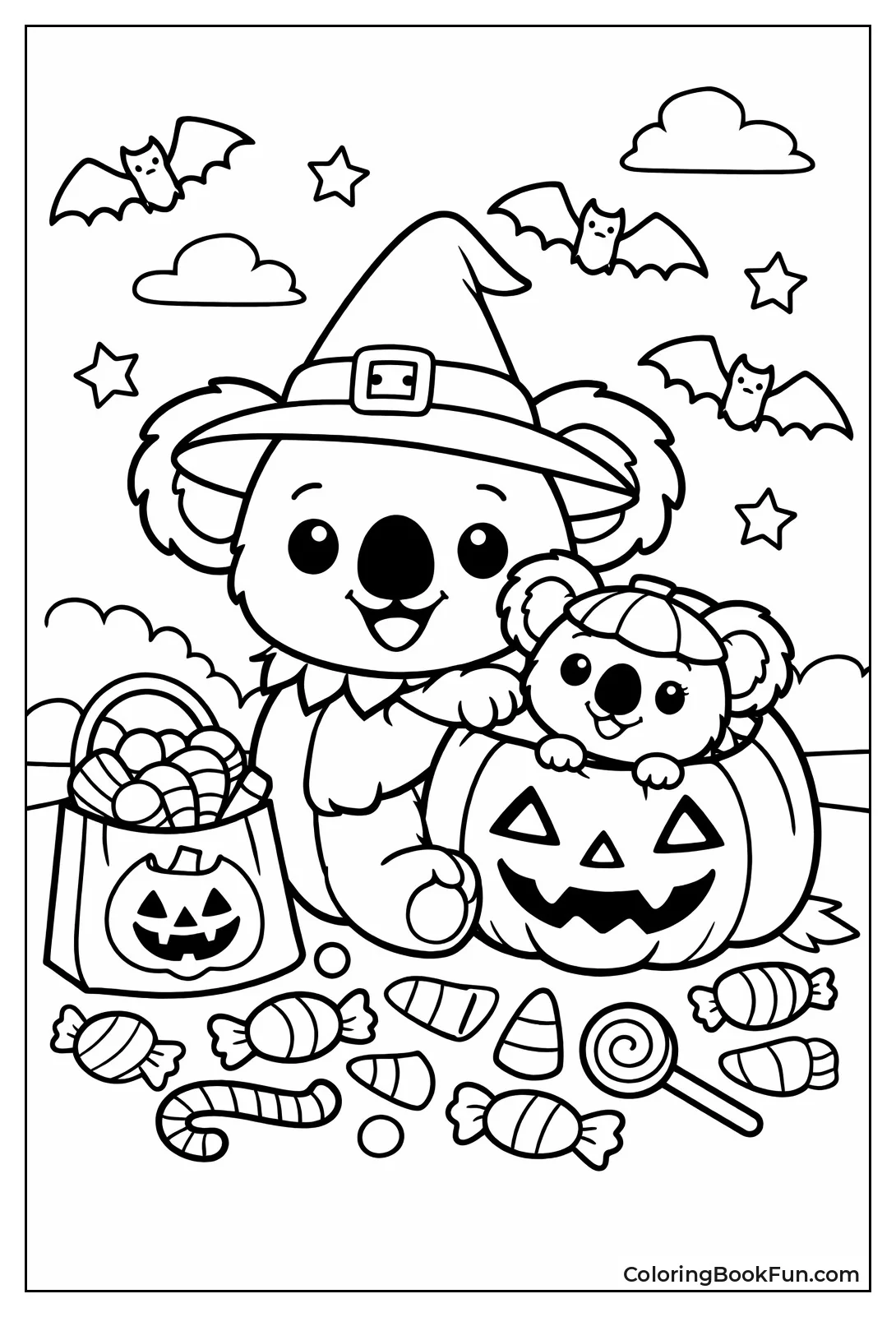 Halloween Koala in Costume