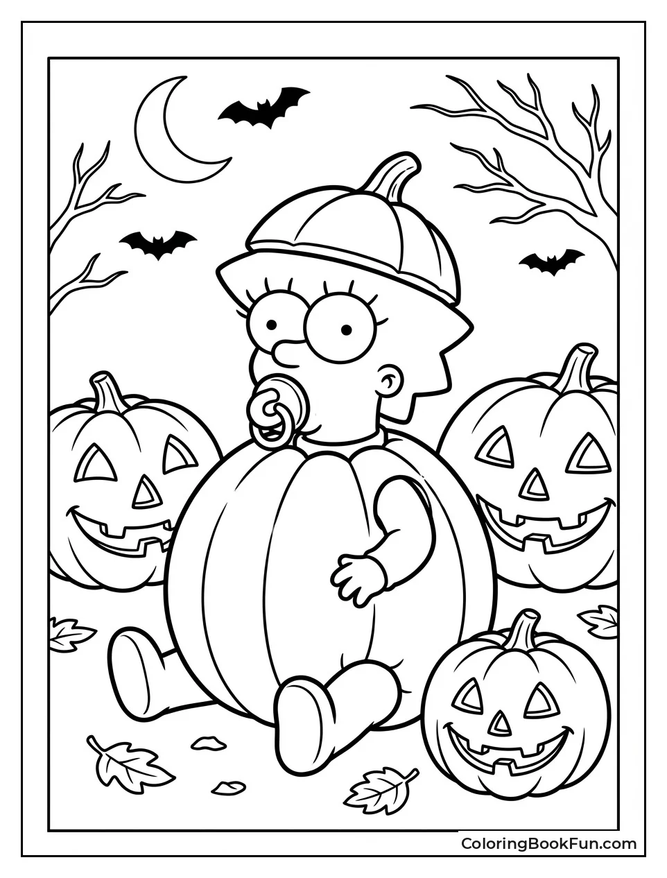 Maggie in Pumpkin Costume