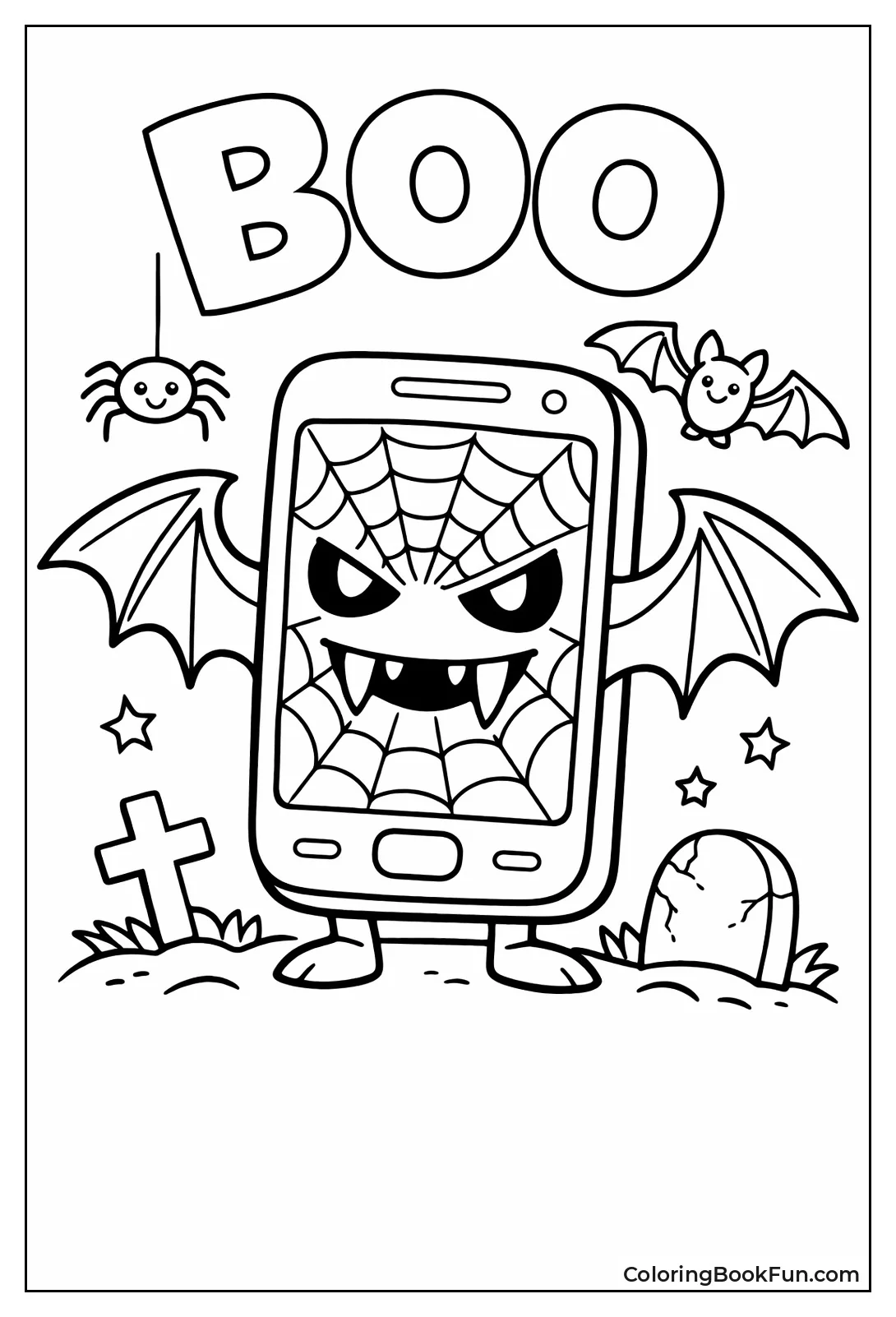 Spooky Monster Phone Fangs