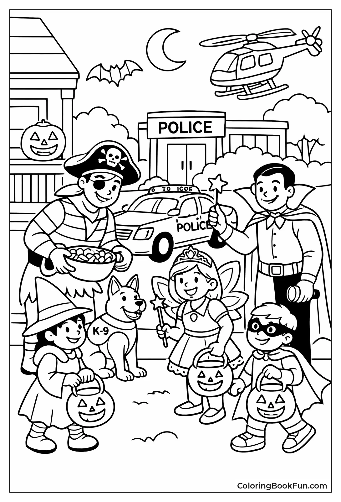 Halloween Officers Trick-or-Treating