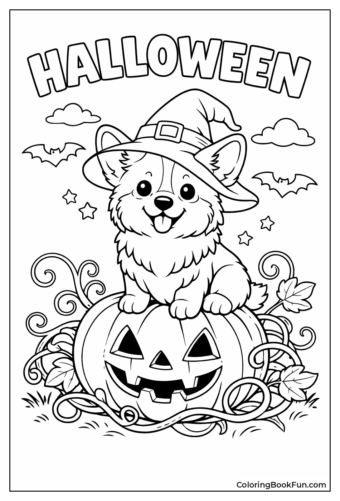 Halloween Pumpkin Corgi