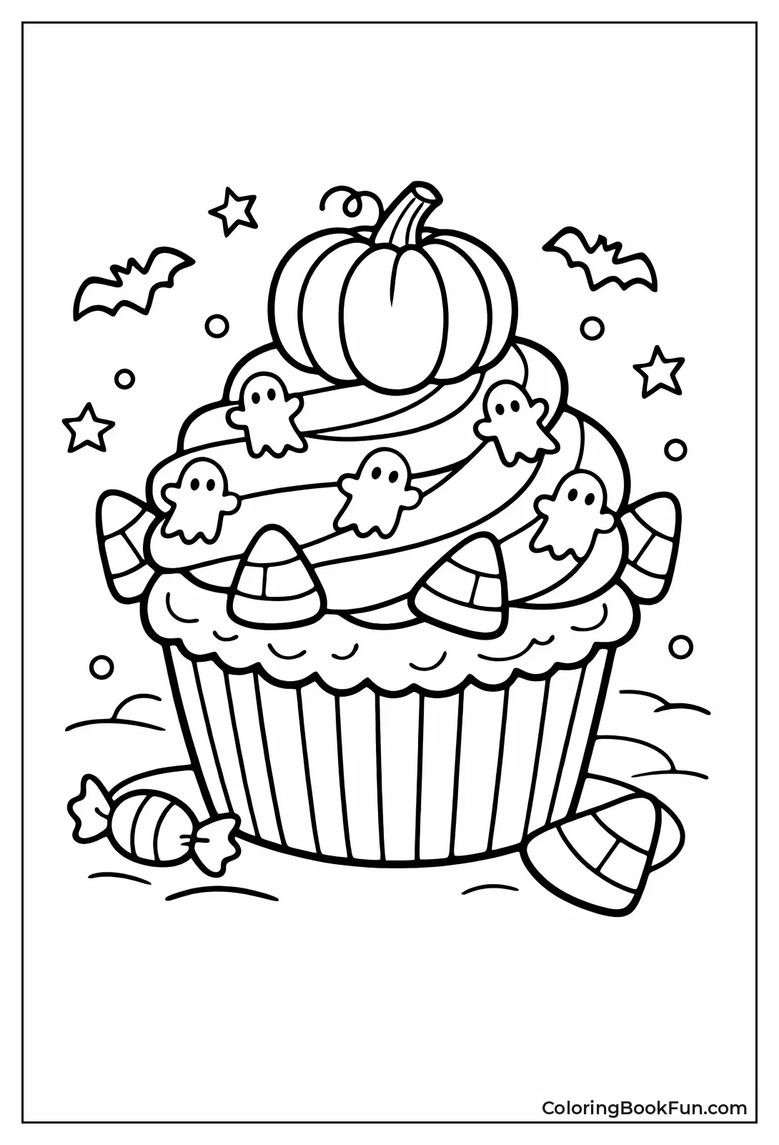Pumpkin Cupcake for Halloween