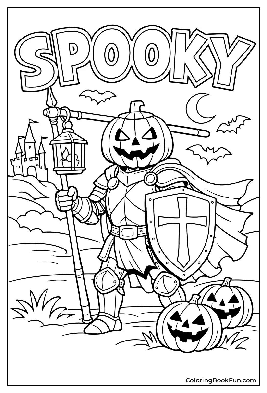 Pumpkin Knight Carries Lantern