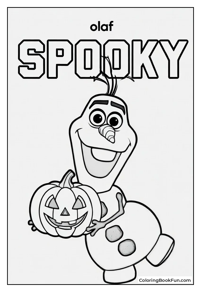 Halloween Pumpkin Olaf