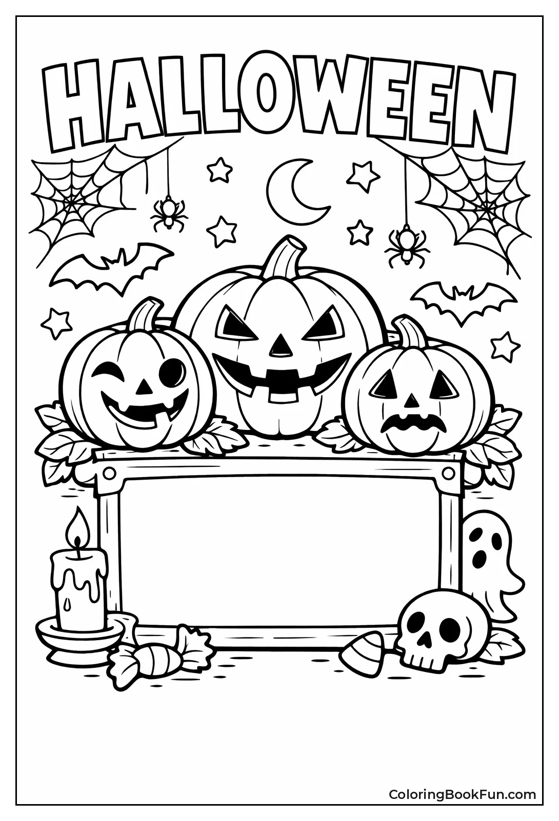 Halloween Greeting with Pumpkin