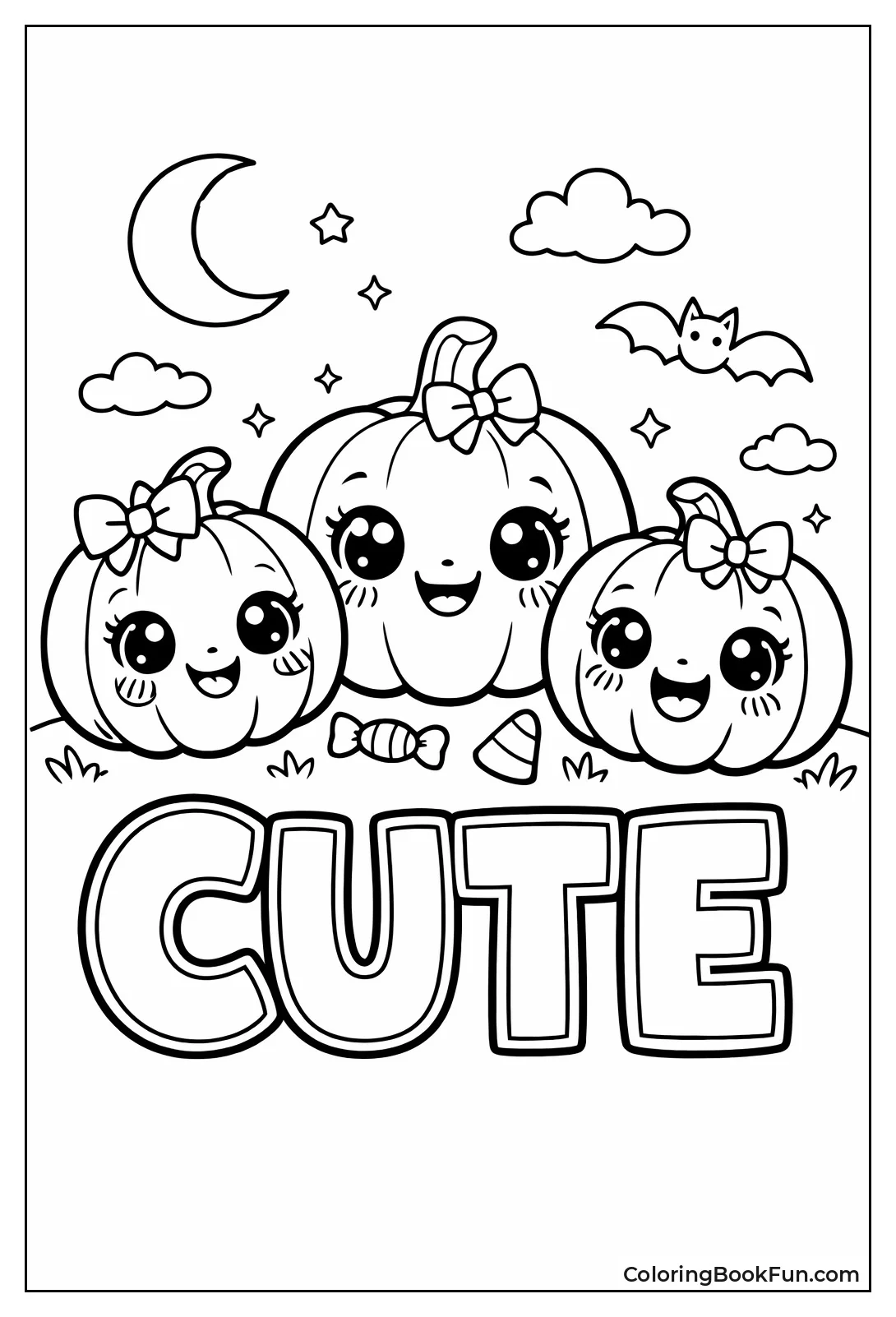 Kawaii Blushing Pumpkin Friends
