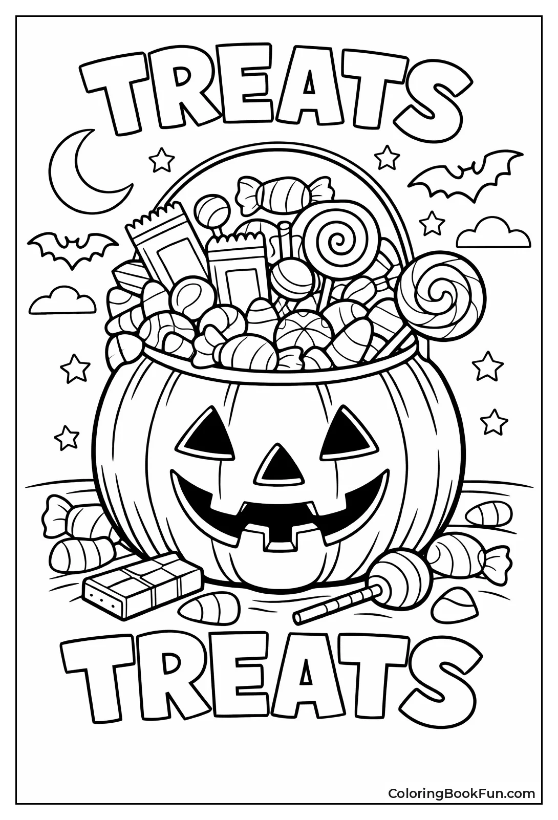 Pumpkin Bucket Spills Treats