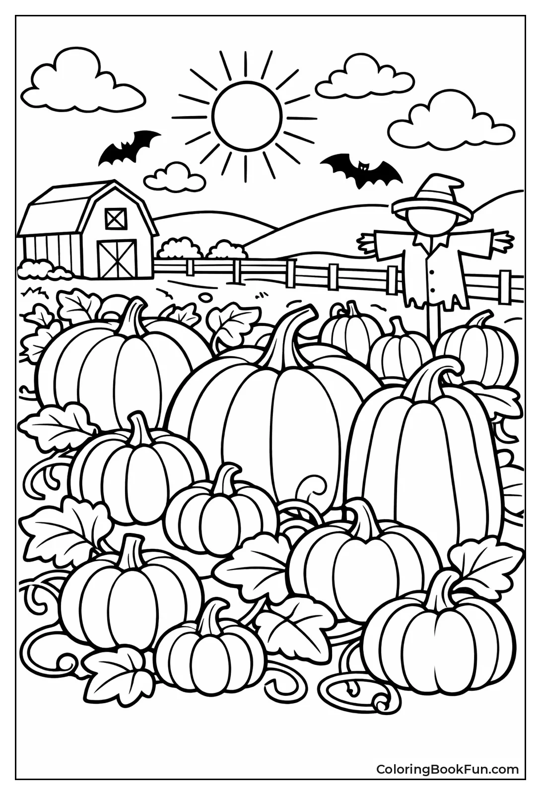 Sunny Harvest Pumpkin Patch