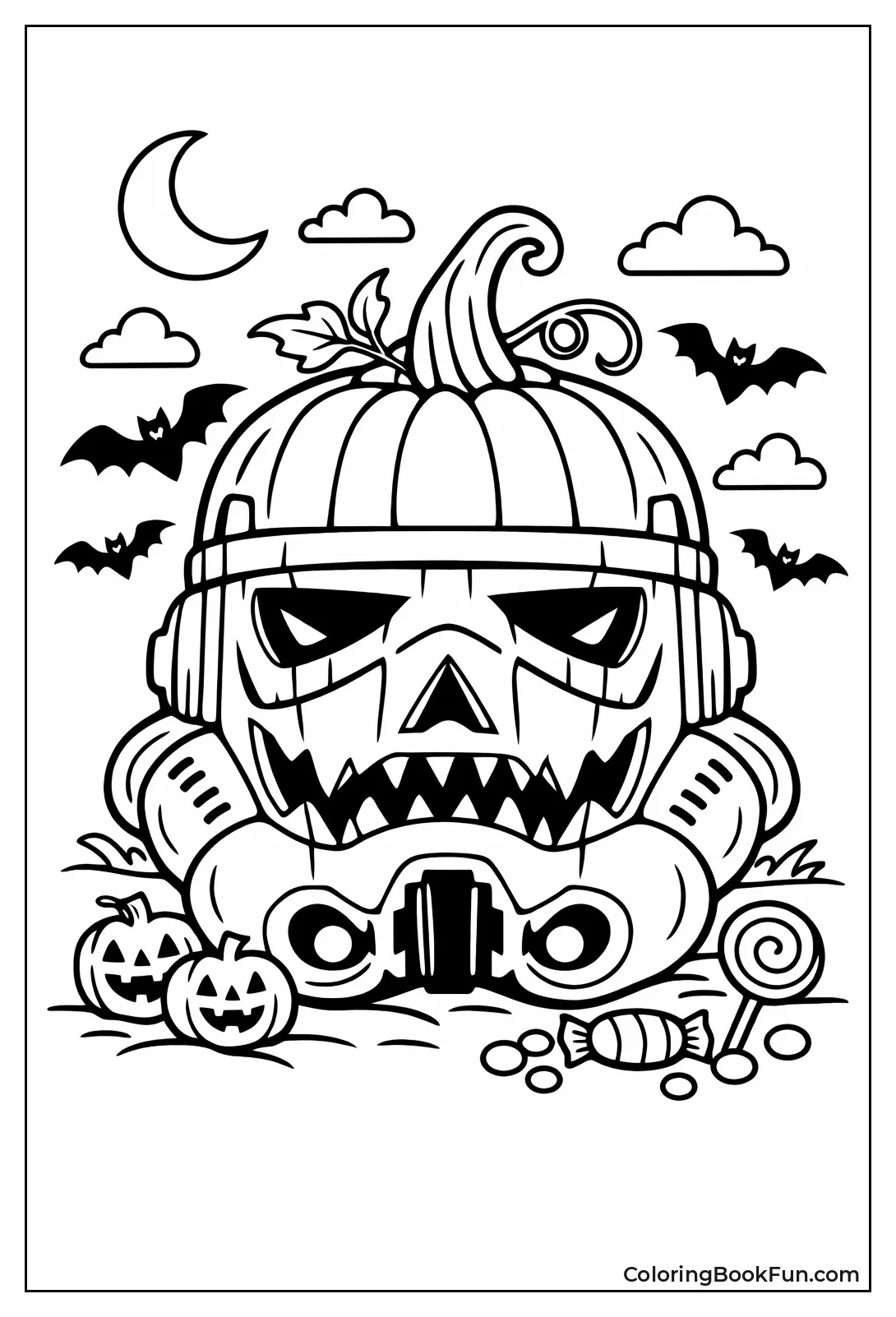 Pumpkin Stormtrooper Helmet