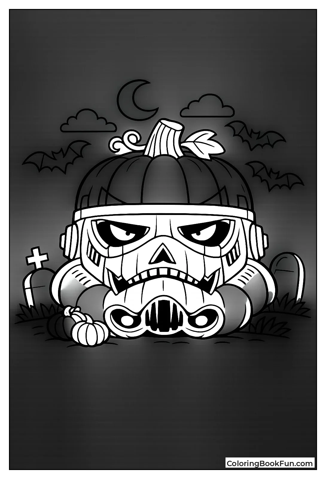 Pumpkin Stormtrooper Helmet