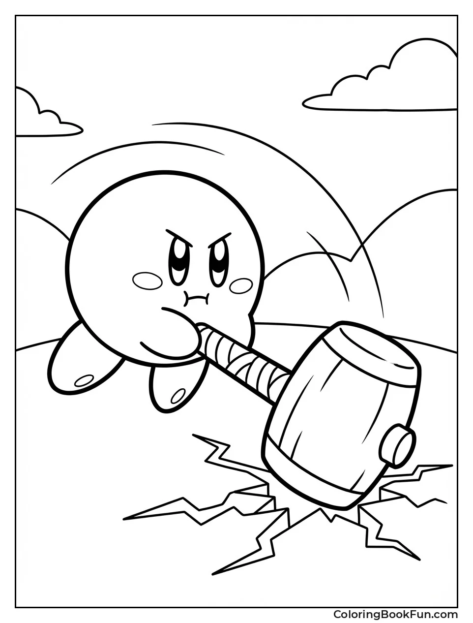 Hammer Kirby Swinging Hard