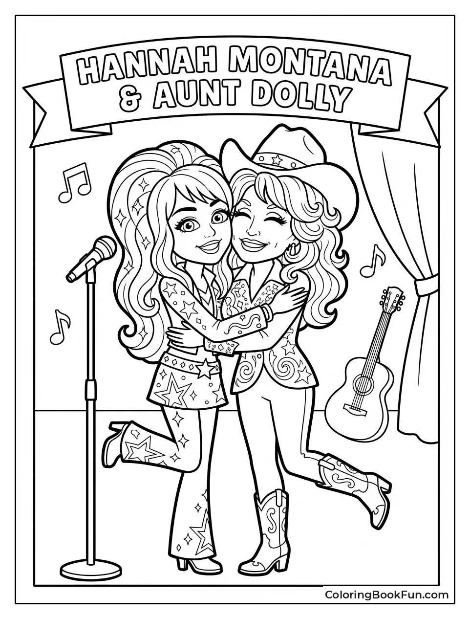 Miley Hugs Aunt Dolly