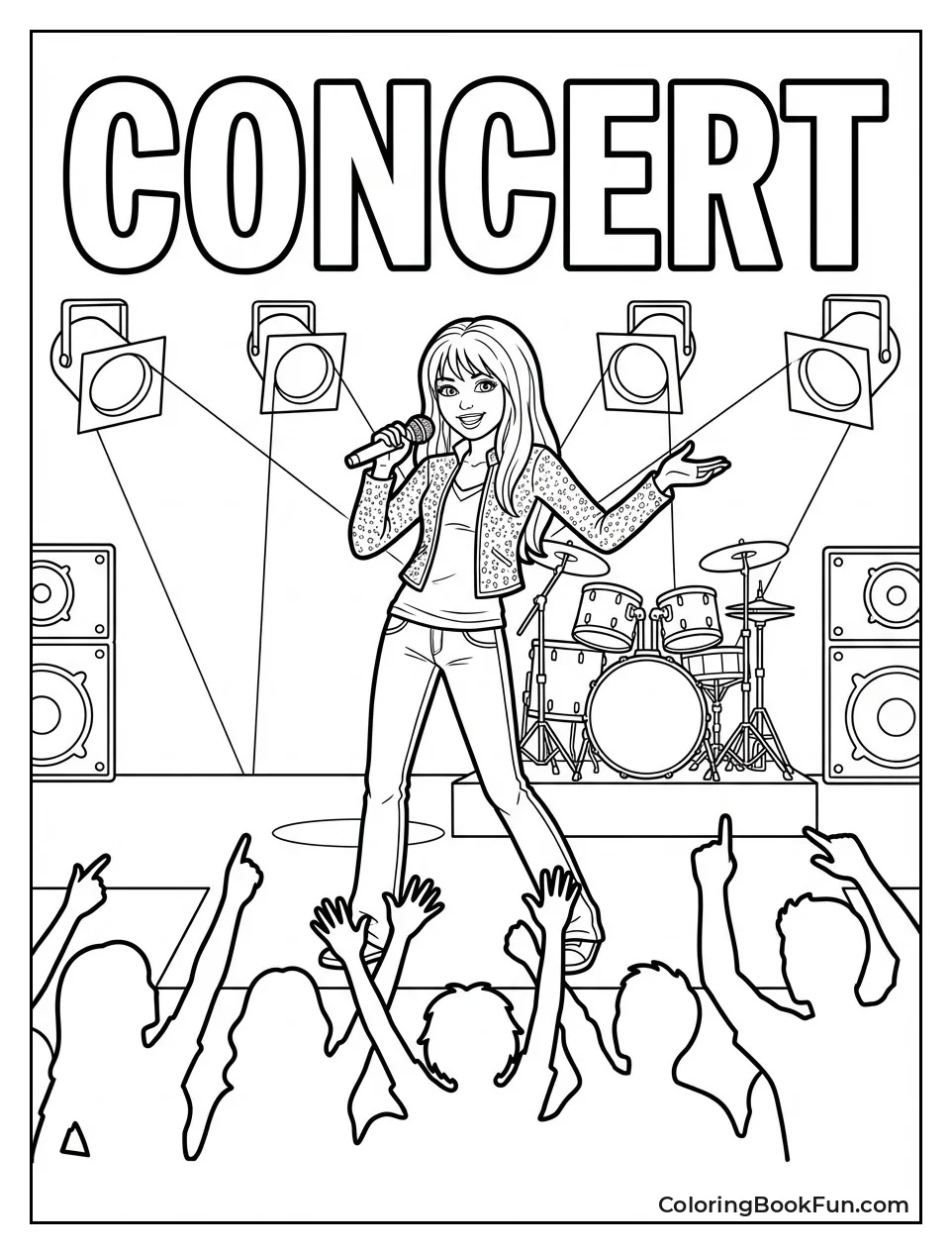 Hannah Sings on Stage