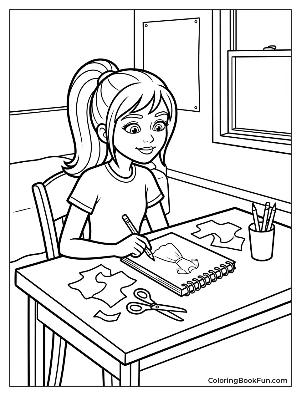 Miley Draws Dress Designs