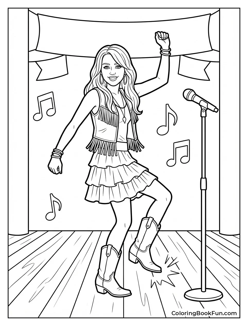 Miley Dances Hoedown Steps