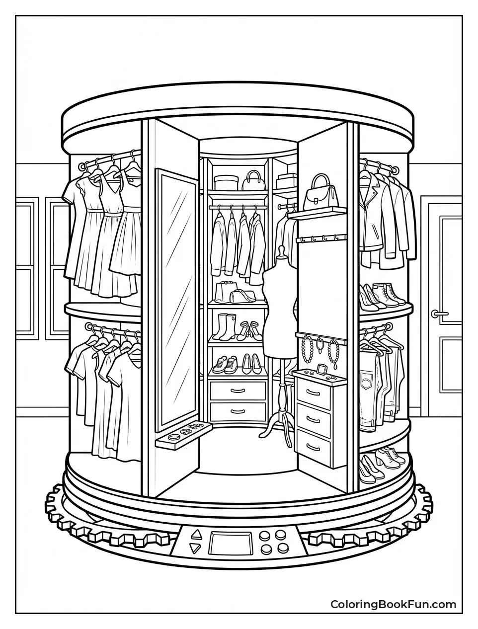 Miley's Closet Spins Outfits