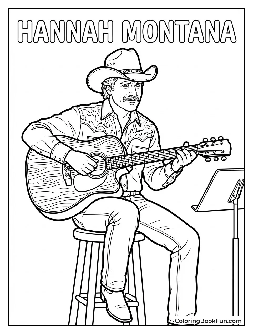 Robby Strums Guitar in Hat