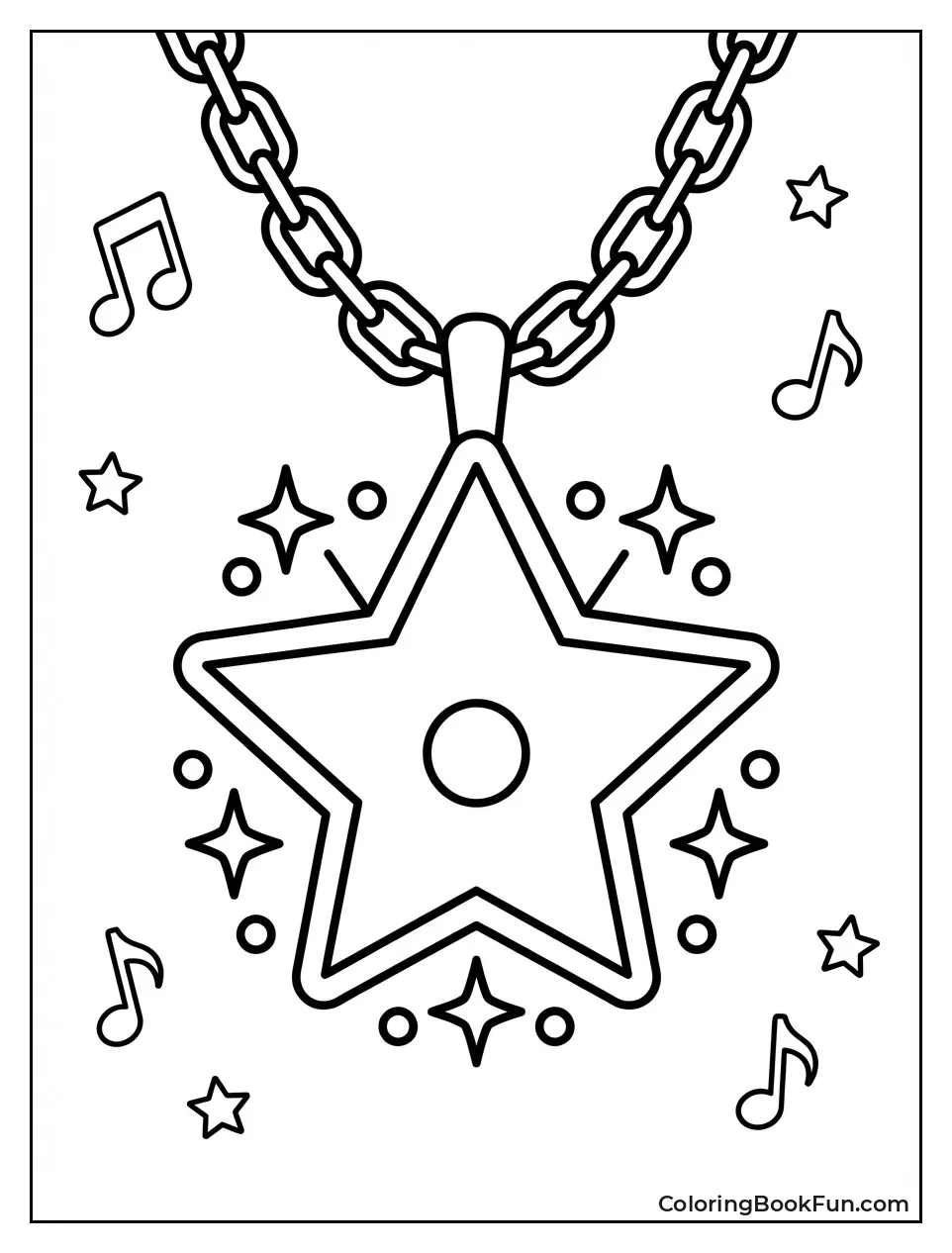 Sparkly Star Necklace Shines