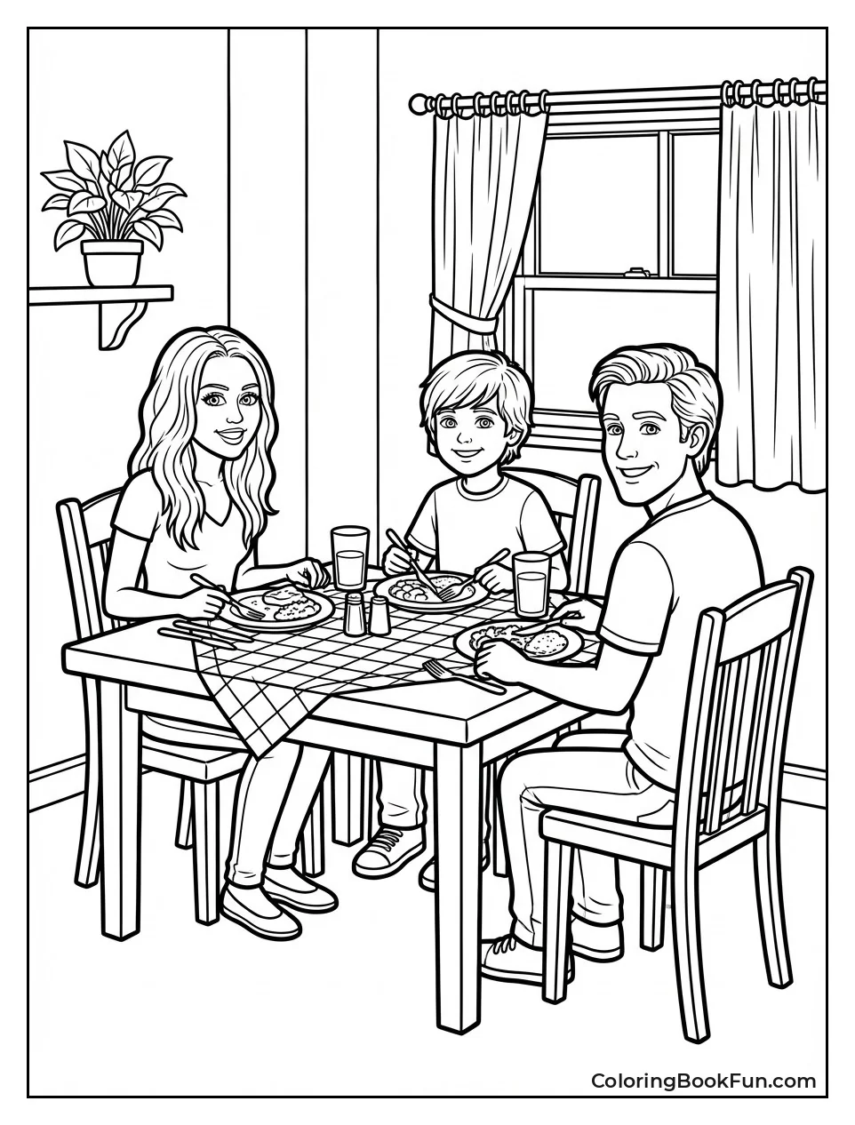 Family Eats Dinner Together