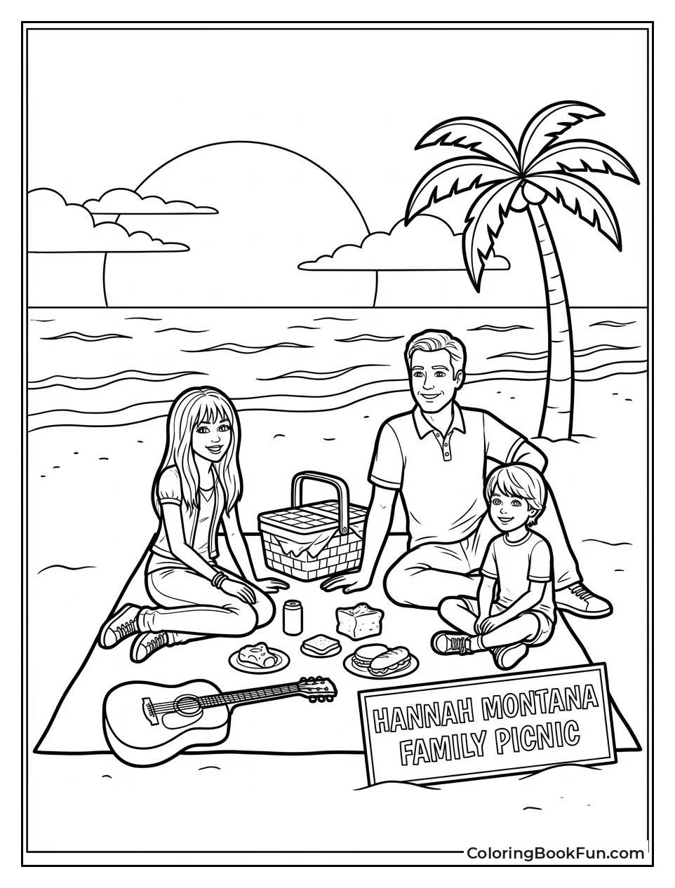 Family Picnics at Sunset Beach