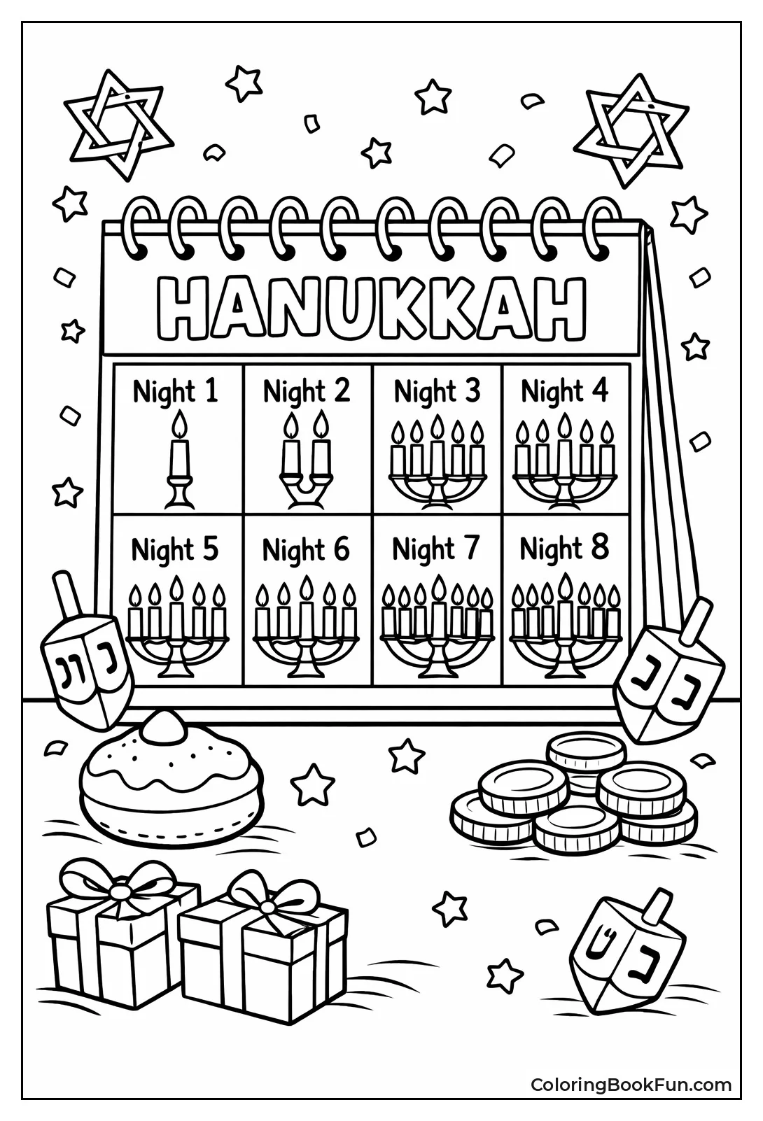 Eight Nights Candle Calendar