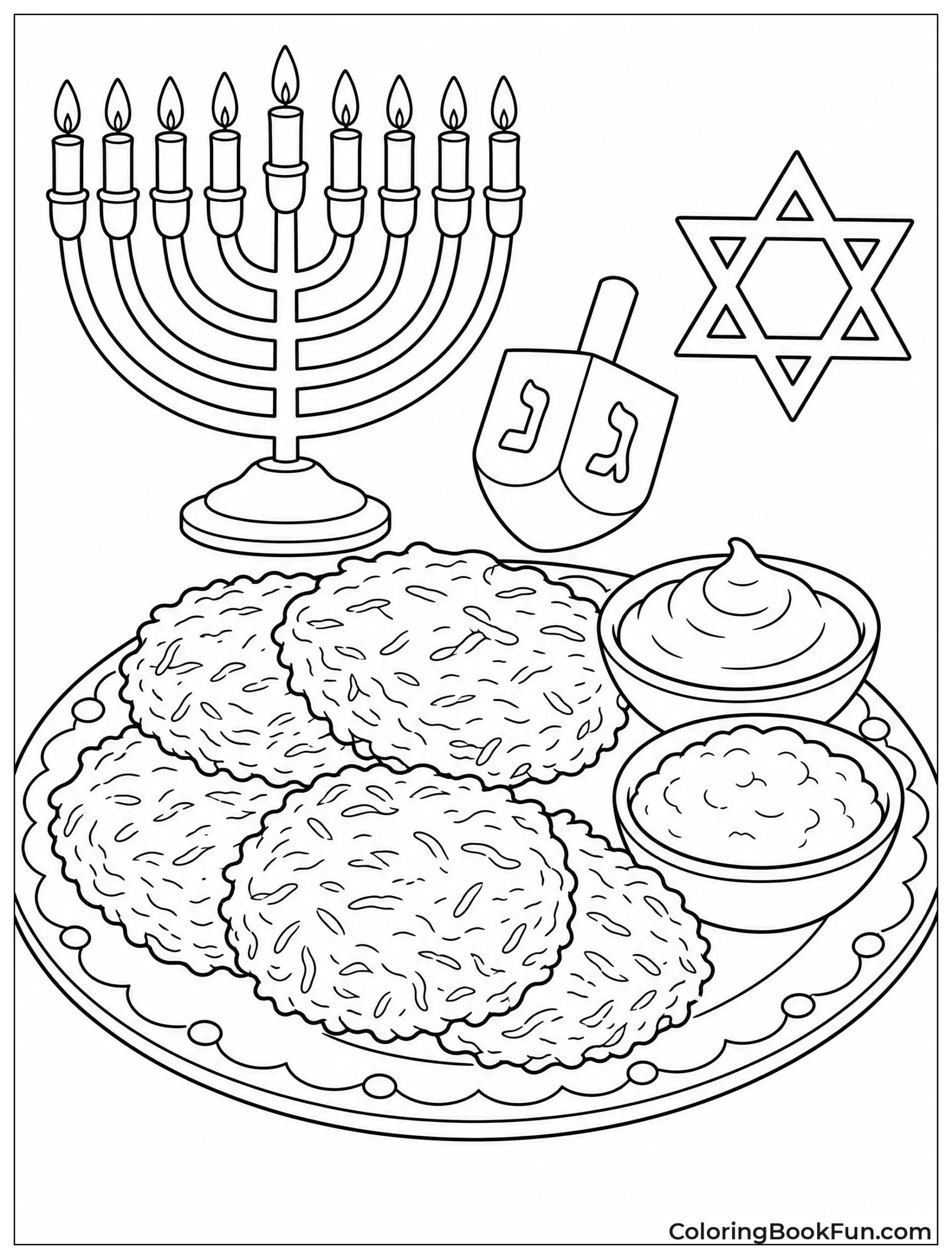 Golden Latkes with Toppings