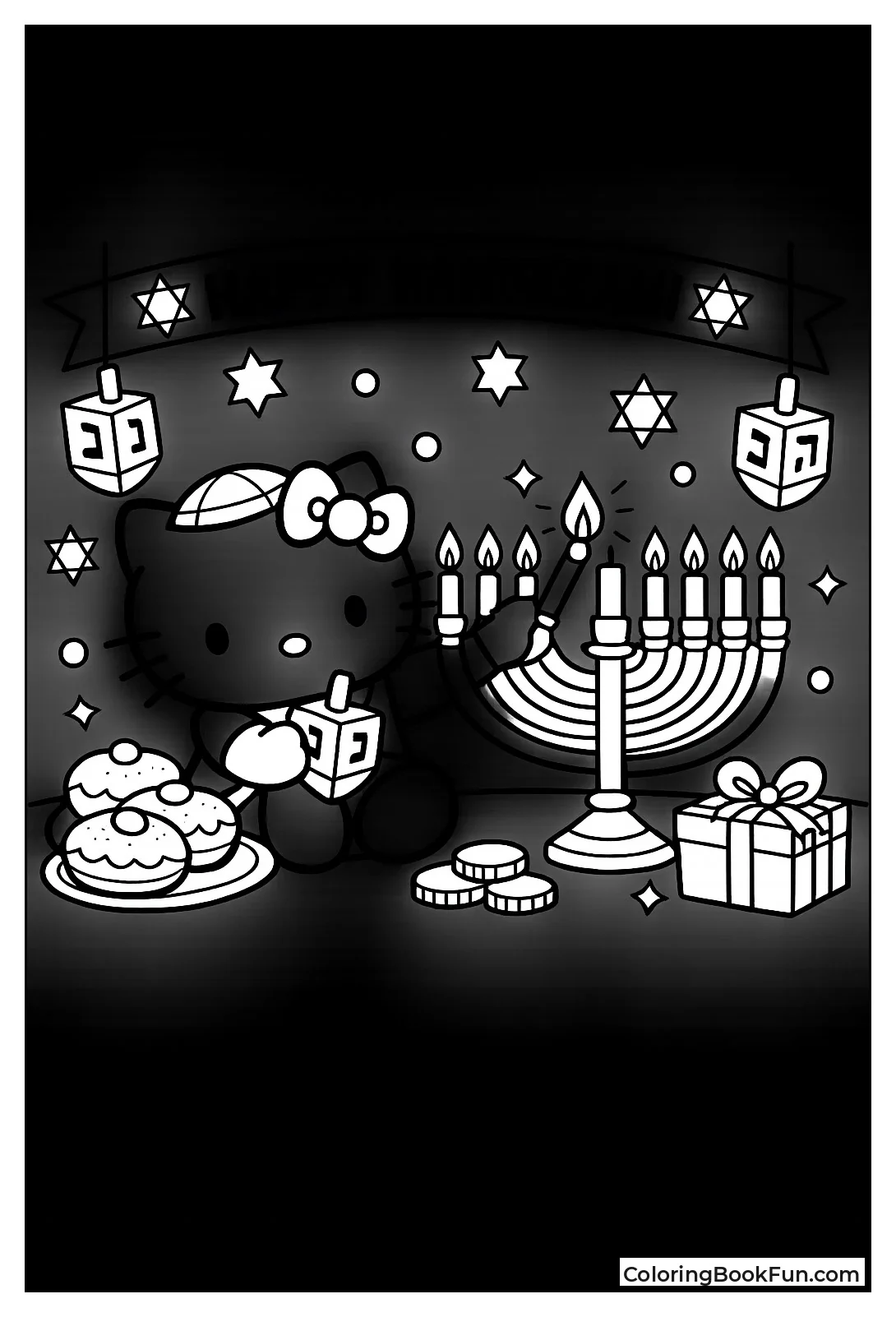 Hello Kitty Lights Menorah