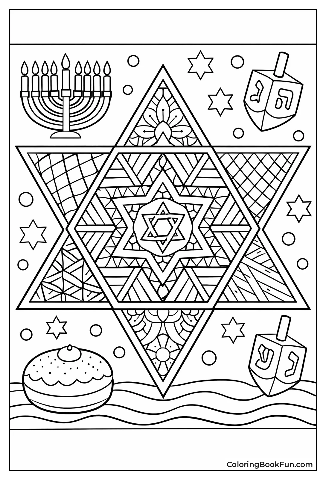 Intricate Star of David