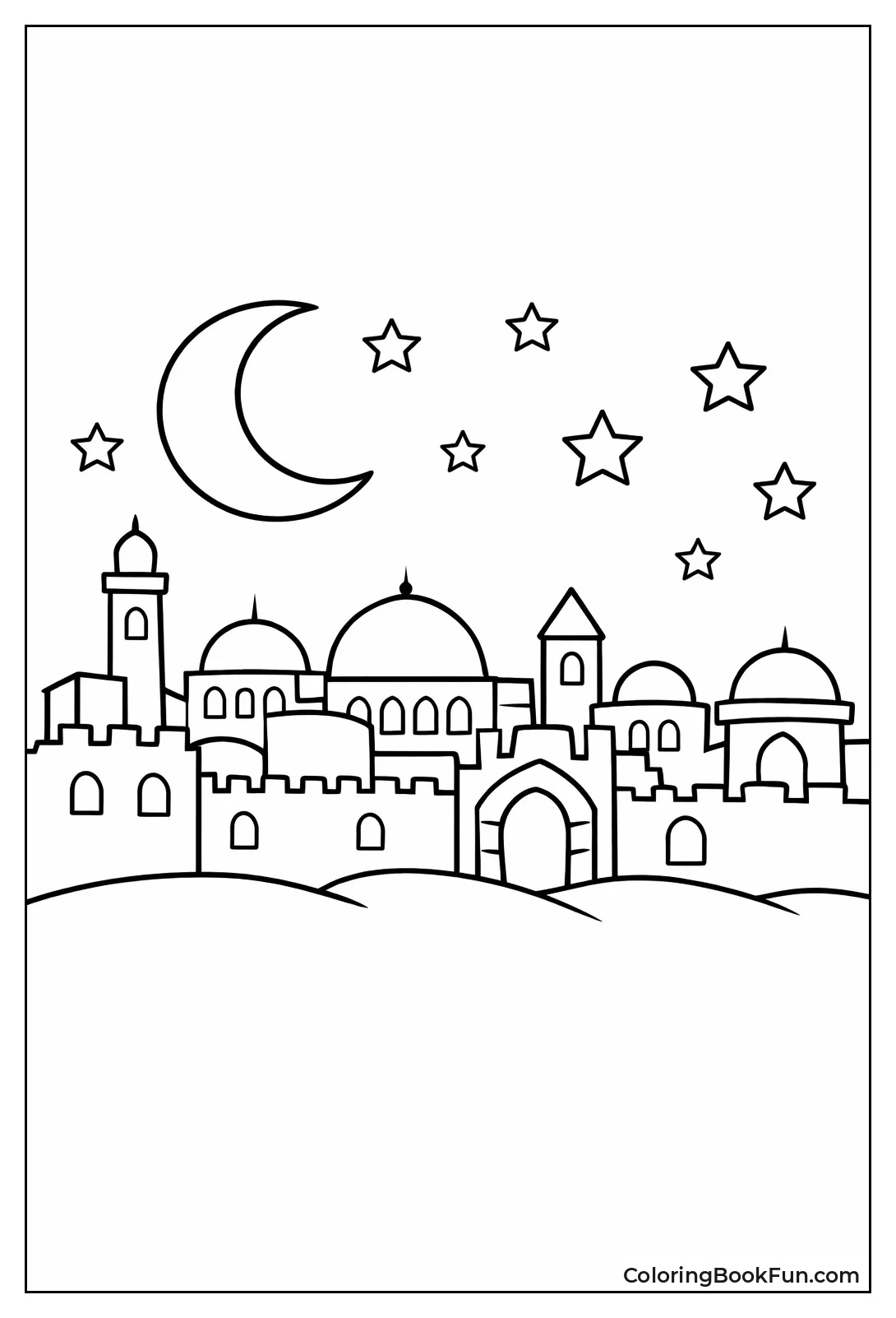 Jerusalem Skyline at Night