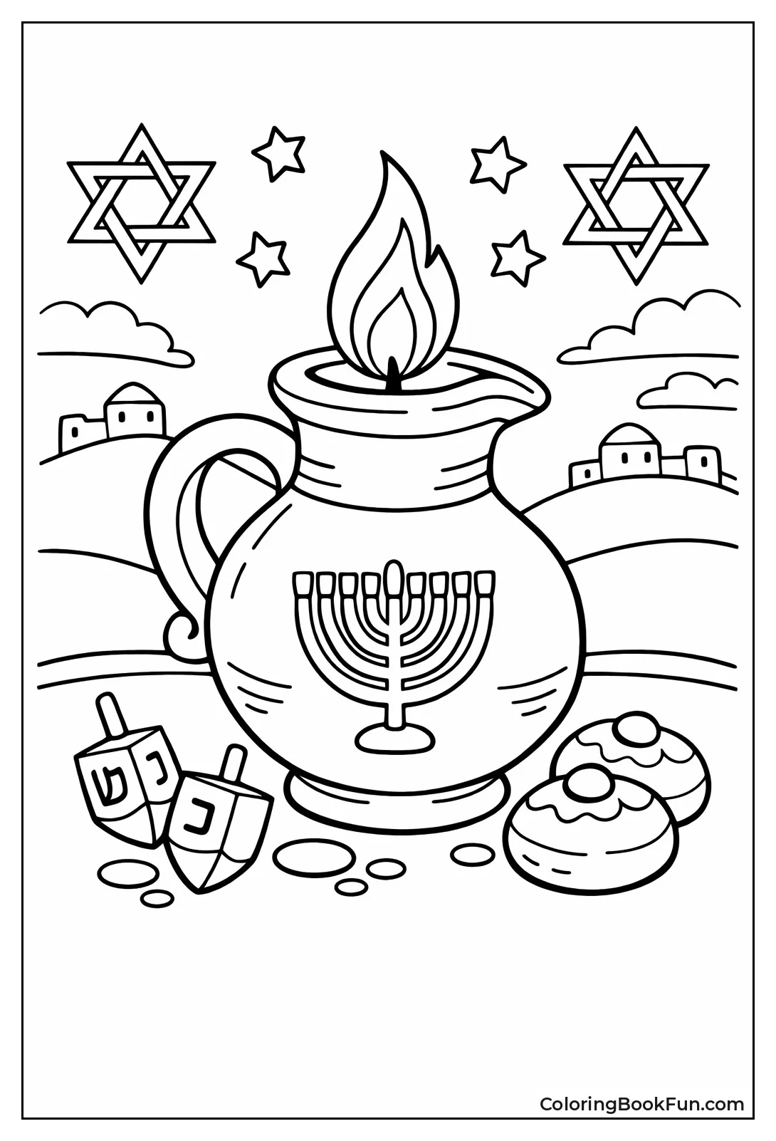 Miracle Oil Jug Flame