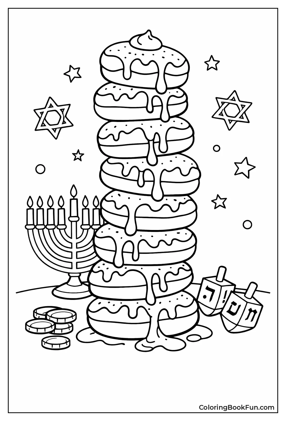 Tower of Sufganiyot Dripping