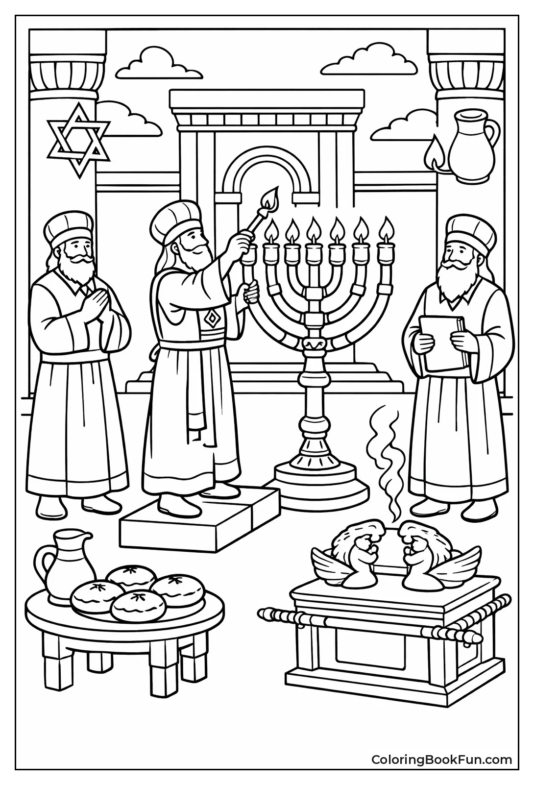 Priests Light Temple Menorah