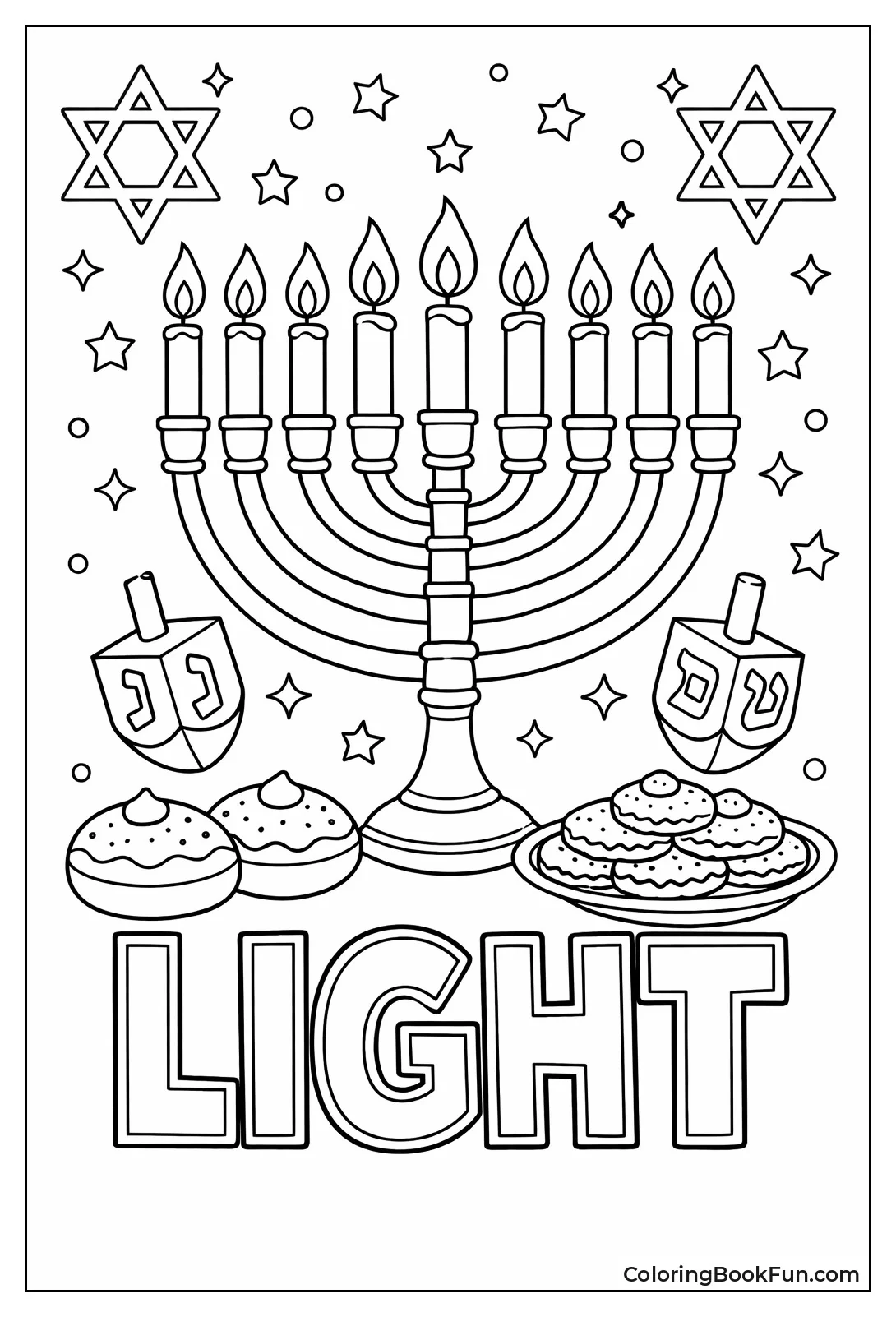 Fully Lit Eighth Night