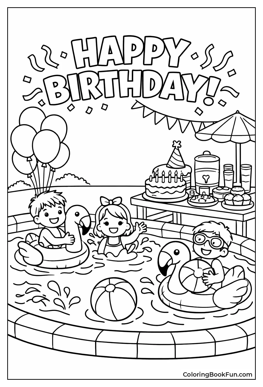 Kids Splash Pool Party