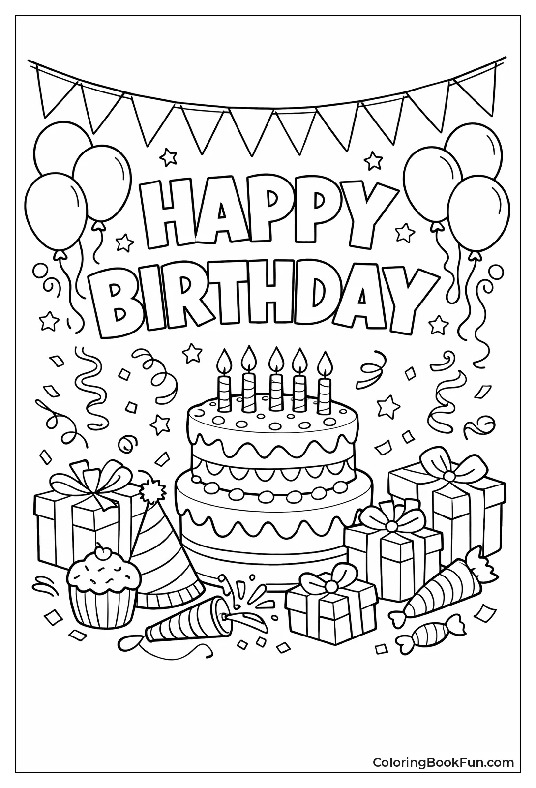 Happy Birthday Banner Balloons