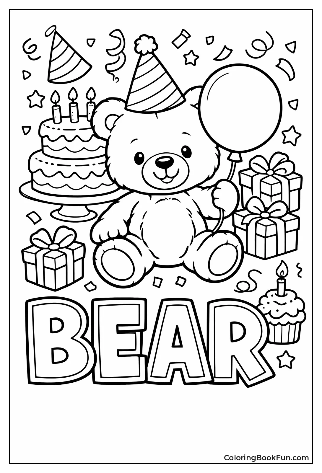 Teddy Bear Party Hat