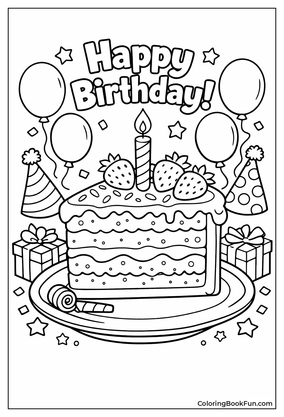 Slice of Layered Cake