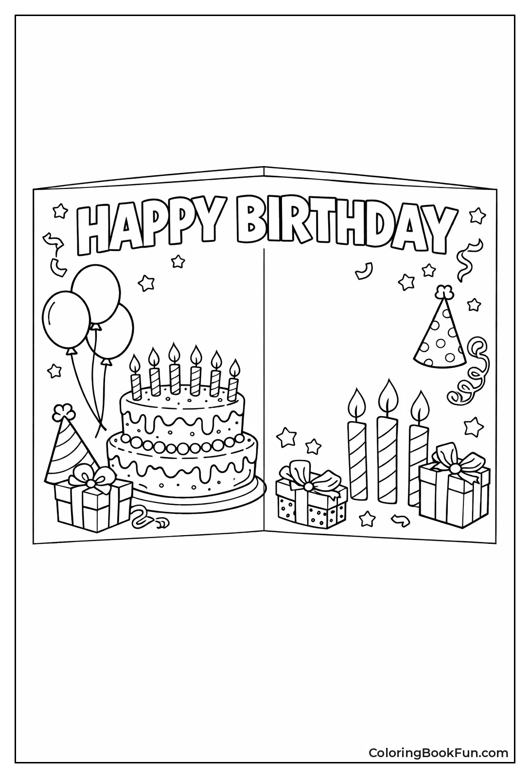 Birthday Card with Candles