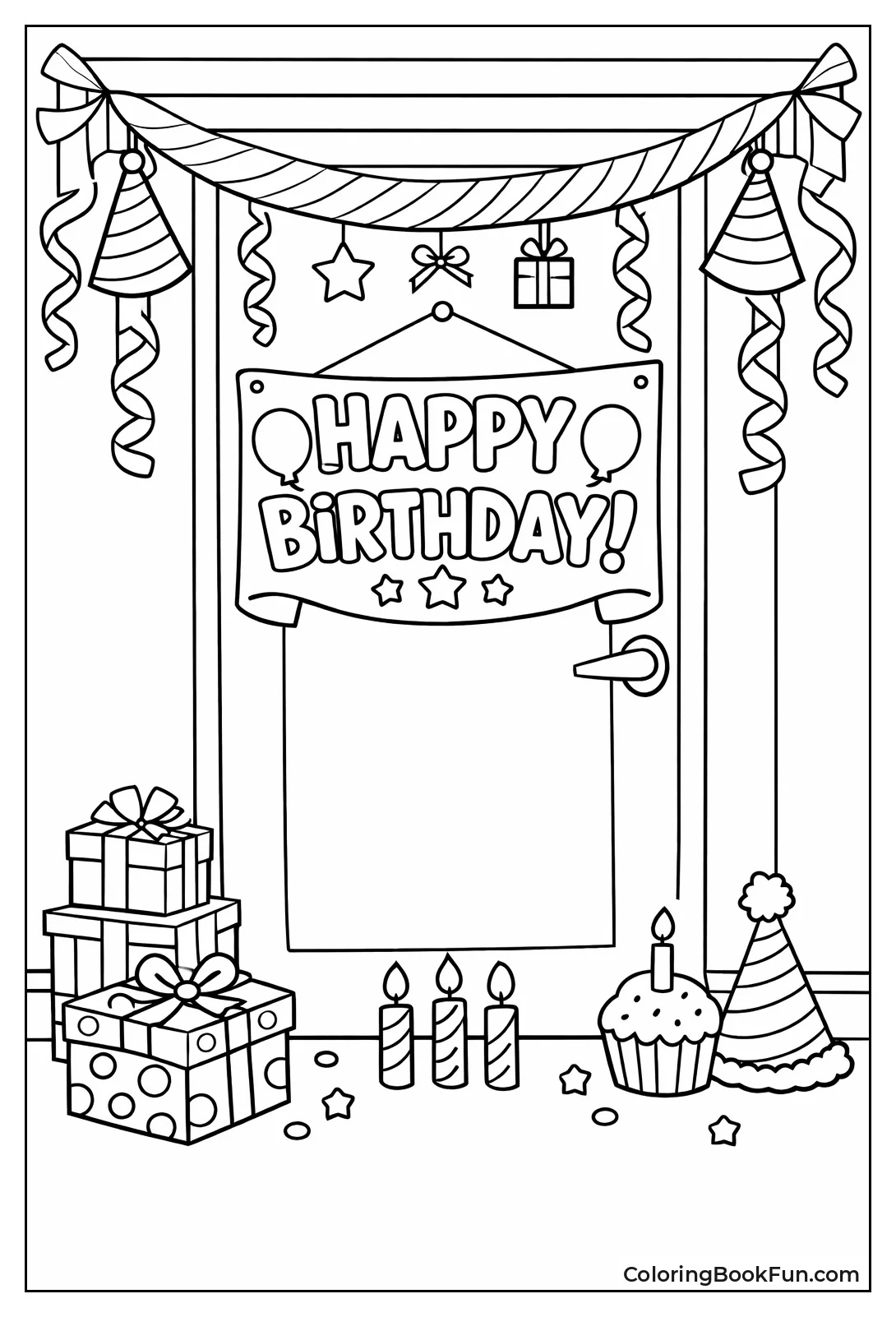 Streamers on Bedroom Door