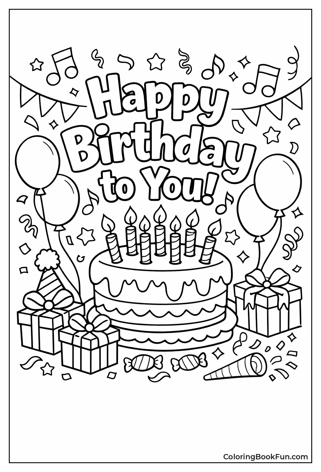 Happy Birthday Song with Notes