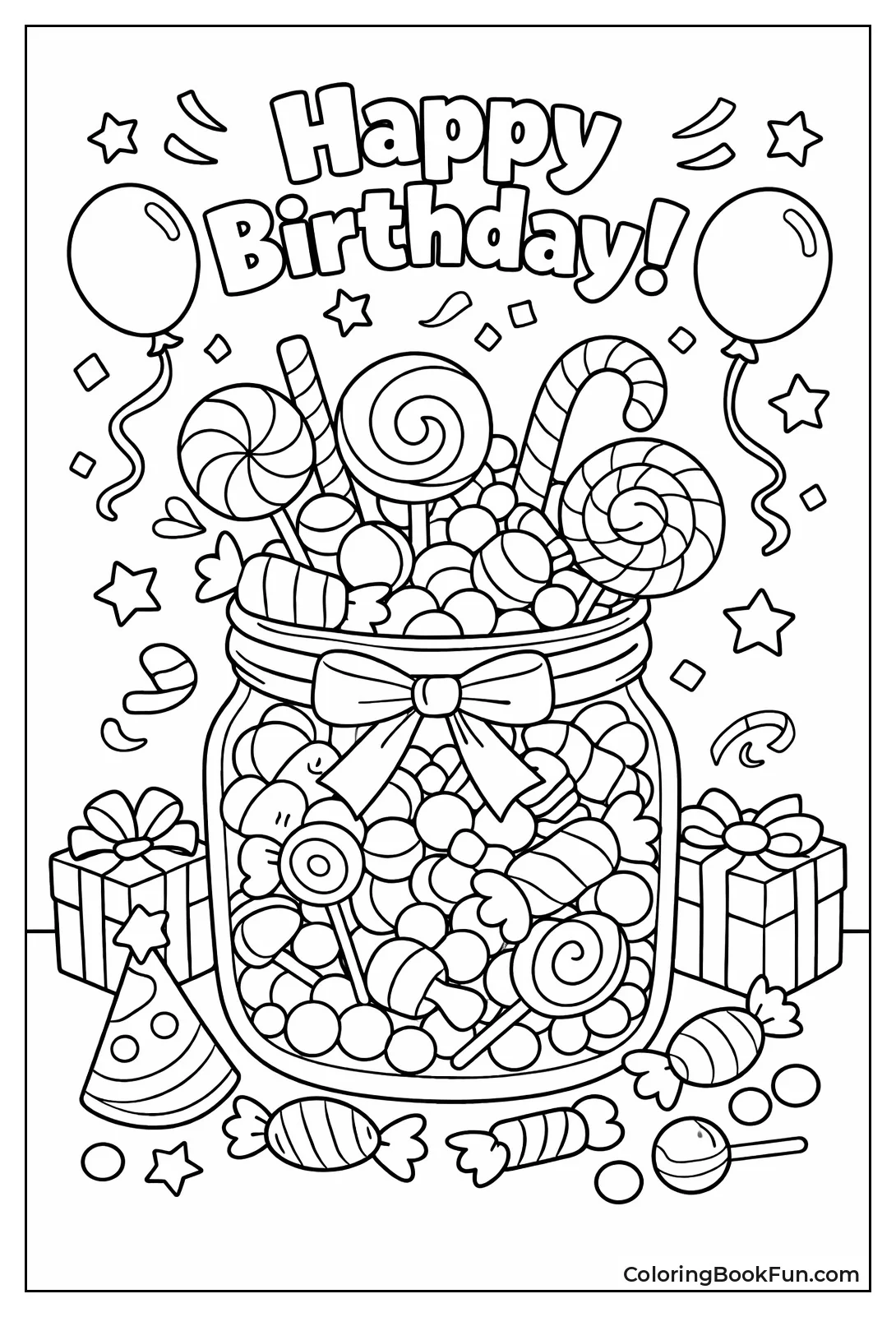 Overflowing Candy Jar