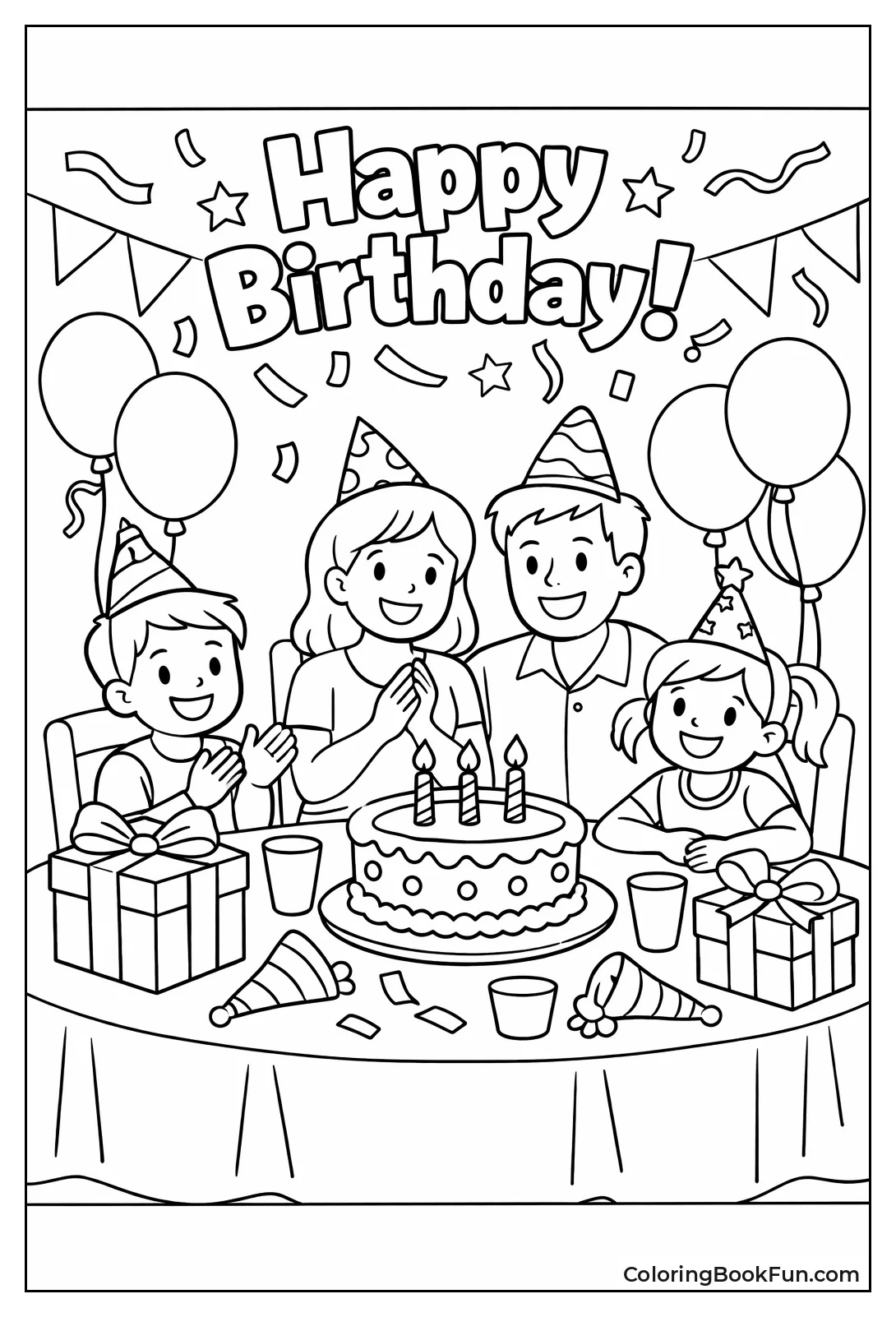 Family Around Birthday Table