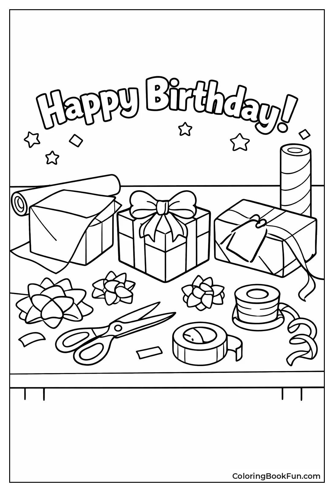 Wrapping Paper Table