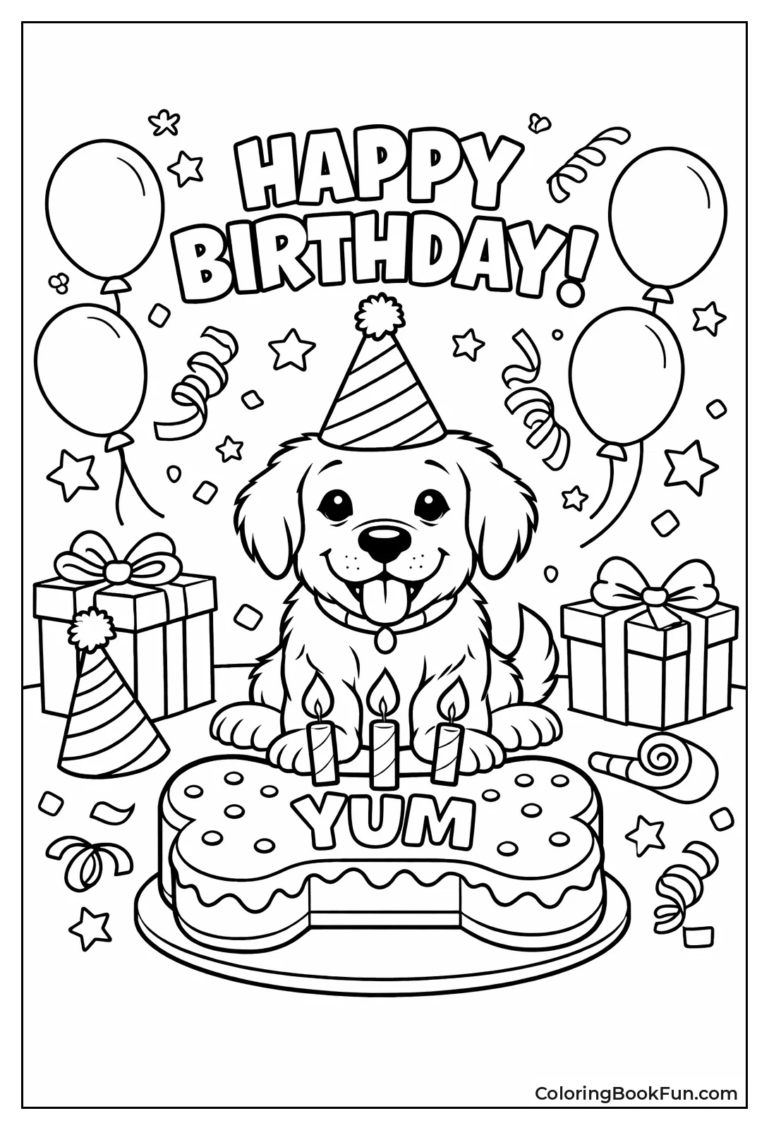 Puppy's First Birthday Cake