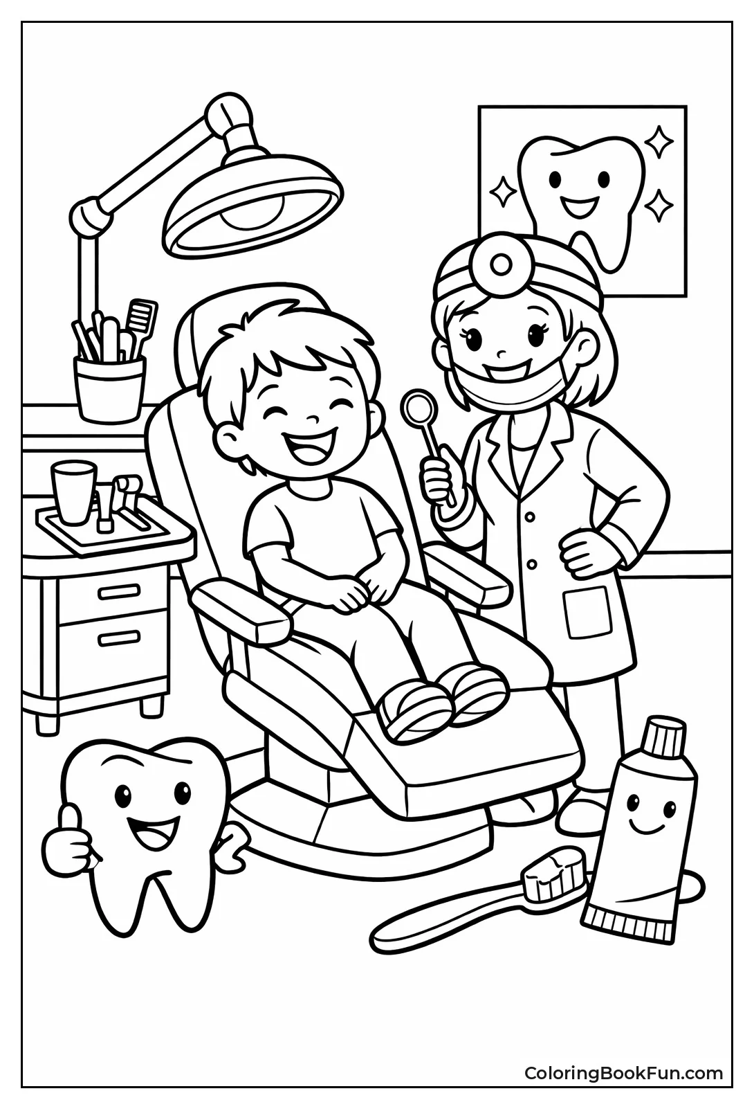 Happy Child in Chair