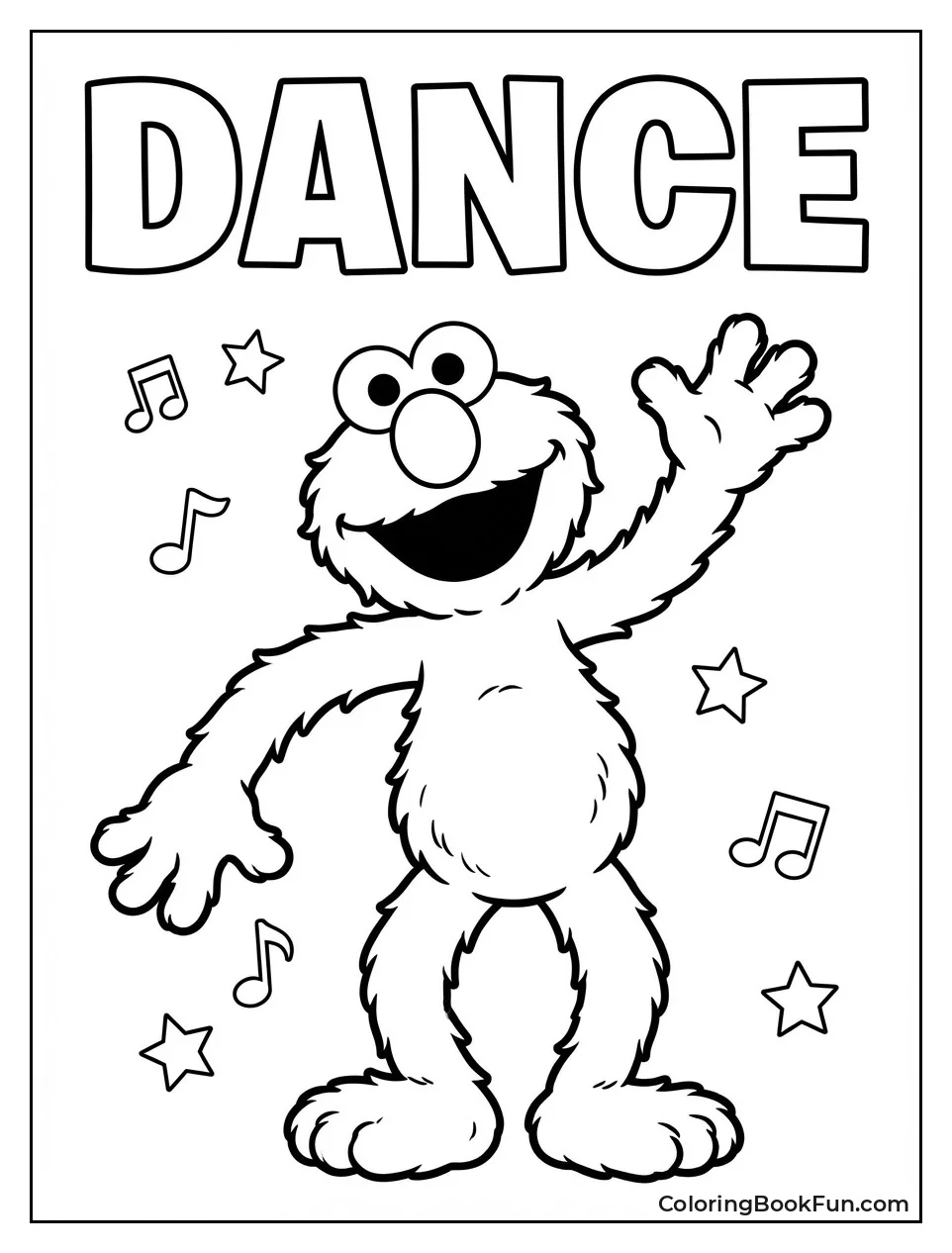 Elmo Dances with Waving Arms