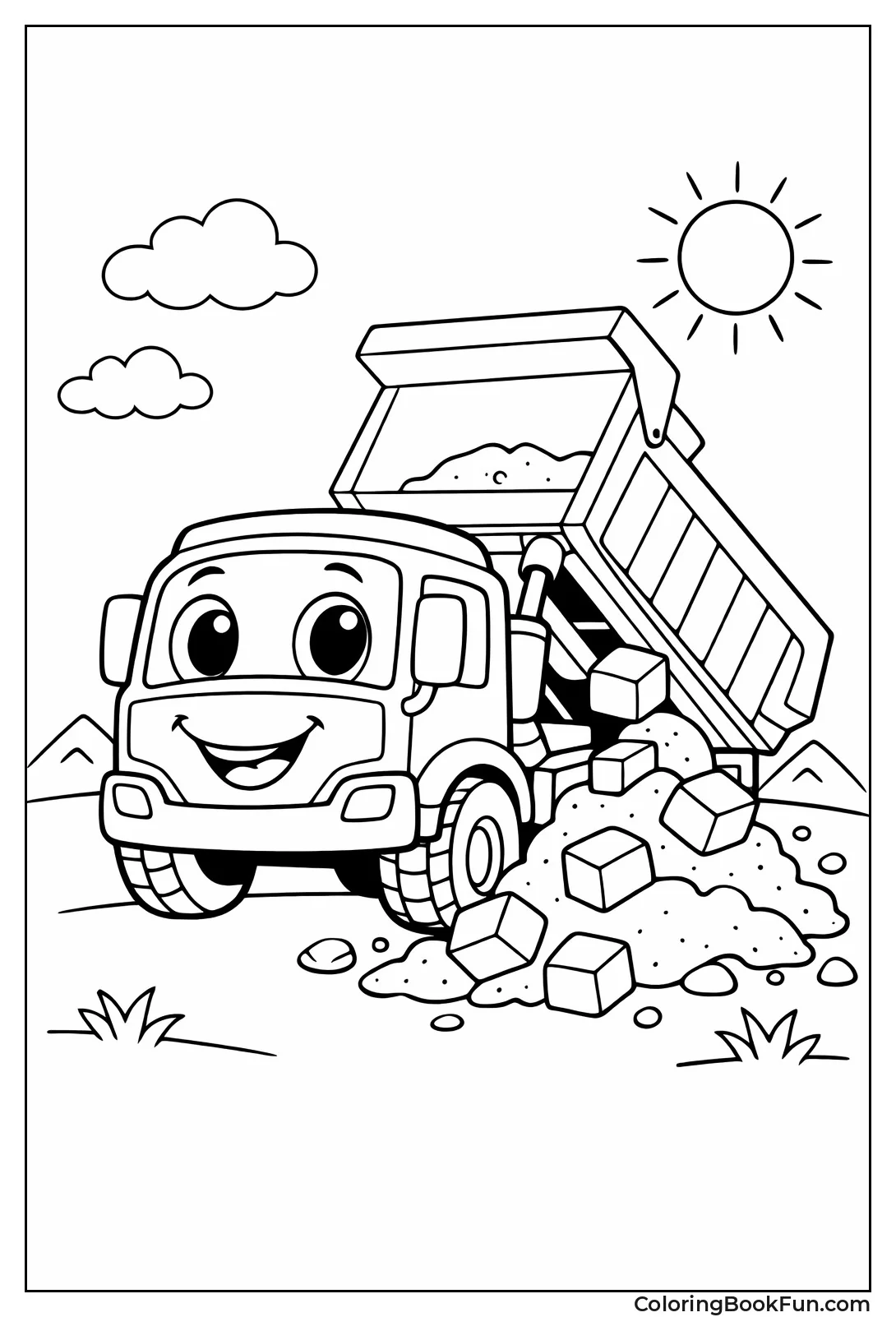 Happy Dump Truck Sand